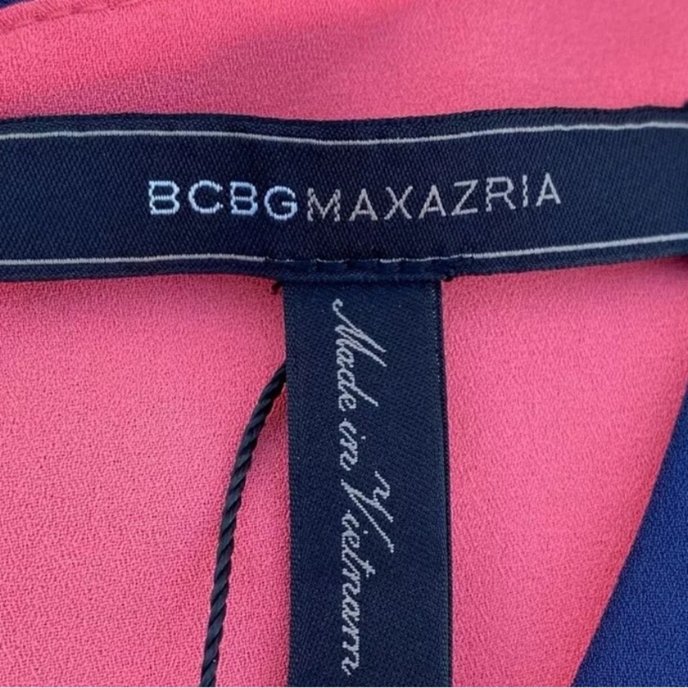 Bcbgmaxazria Color Block Layered Sheath Dress Siz… - image 5